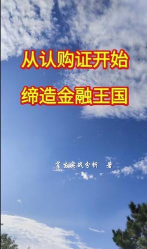 认购证开始缔造金融王国剧情解析 认购证开始缔造金融王国剧情解析